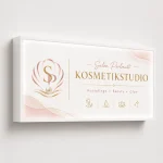 LED-Leuchtkasten aus Aluminiumprofil Weiß für Beautystudio