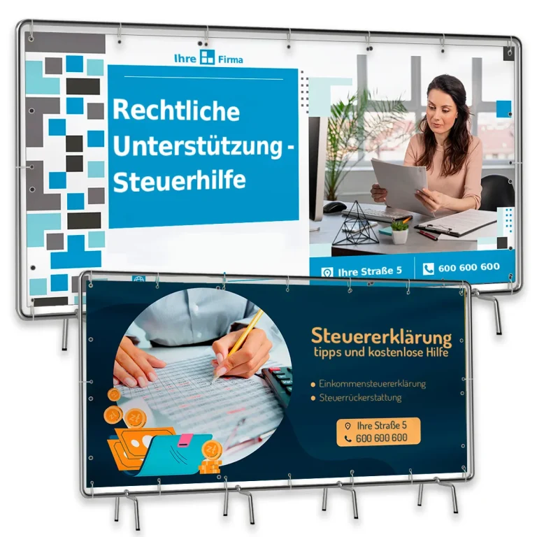 XXL Banner aus beschichtetem