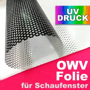One Way Vision Folie für Schaufenster Bild 1