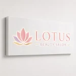 Dibond-Leuchtkasten mit 3D-Buchstaben Weiß für Beautysalon
