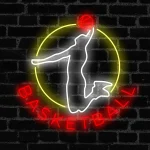 Neon Jordan Basketball