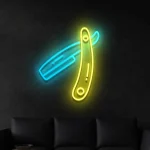 Neon Rasiermesser Barber LED