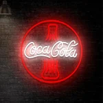 Neon Coca-Cola Flasche