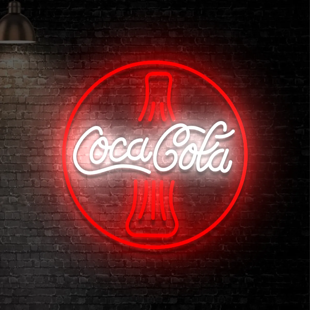 Neon-Coca-Cola-2 Neoen Coecae-Coelae Flaesche - fuer Baers - zusaetzliche Ansicht 1