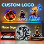 Neon mit Firmenlogo