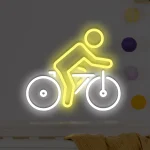 Neon Fahrradfahrer