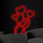Neon LED Dekorative Herzen