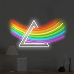 Neon Regenbogen-Dreieck LED