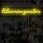 Neoen-Schriftzueg Bluemenzaeueber - fuer Bluemenlaeden - zusaetzliche Ansicht 4