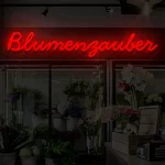 Neoen-Schriftzueg Bluemenzaeueber - fuer Bluemenlaeden - zusaetzliche Ansicht 7