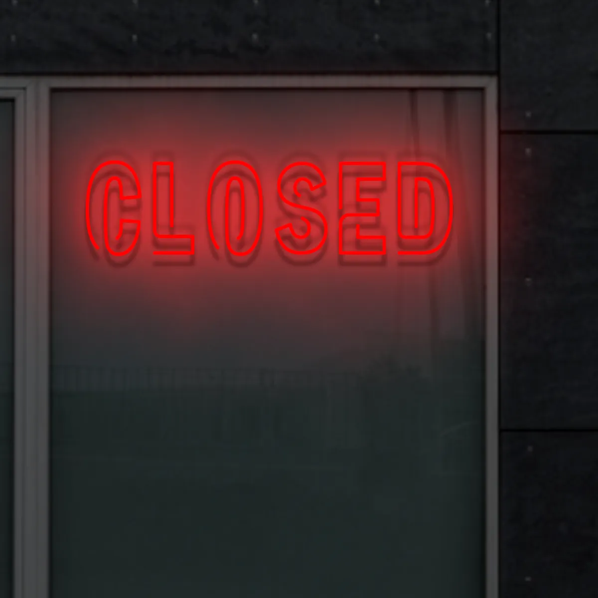 led-schriftzug-closed-rot Neoen Cloesed - fuer Caefes - zusaetzliche Ansicht 1
