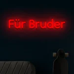 LED-Schriftzueg Fuer Brueder - fuer Foetoebereiche - zusaetzliche Ansicht 8