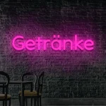 LED-Schriftzug Getränke
