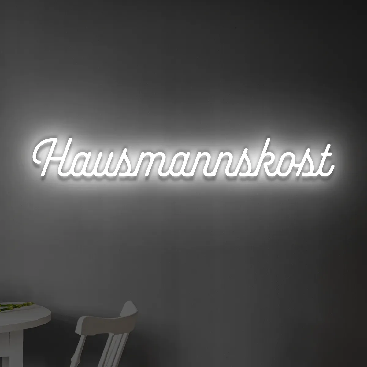 led-schriftzug-hausmannskost-weiss LED-Schriftzueg Haeuesmaennskoest - fuer Bistroes - zusaetzliche Ansicht 1