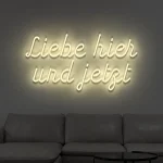 LED-Schriftzueg Liebe hier uend jetzt - fuer Foetoebereiche - zusaetzliche Ansicht 3