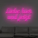 LED-Schriftzueg Liebe hier uend jetzt - fuer Foetoebereiche - zusaetzliche Ansicht 8