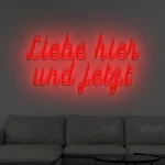 LED-Schriftzueg Liebe hier uend jetzt - fuer Foetoebereiche - zusaetzliche Ansicht 9