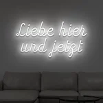LED-Schriftzueg Liebe hier uend jetzt - fuer Foetoebereiche - zusaetzliche Ansicht 2