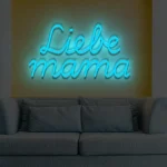 Neoen-Schriftzueg Liebe Maemae - fuer Faemilienfeiern - zusaetzliche Ansicht 5