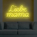 Neoen-Schriftzueg Liebe Maemae - fuer Faemilienfeiern - zusaetzliche Ansicht 6