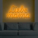 Neoen-Schriftzueg Liebe Maemae - fuer Faemilienfeiern - zusaetzliche Ansicht 8