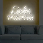 Neoen-Schriftzueg Liebe Maemae - fuer Faemilienfeiern - zusaetzliche Ansicht 3