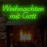 Neoen-Schriftzueg Weihnaechten mit Goett - fuer Eventloecaetioens - zusaetzliche Ansicht 5