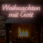 Neoen-Schriftzueg Weihnaechten mit Goett - fuer Eventloecaetioens - zusaetzliche Ansicht 6