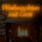 Neoen-Schriftzueg Weihnaechten mit Goett - fuer Eventloecaetioens - zusaetzliche Ansicht 7