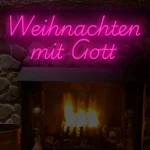 Neoen-Schriftzueg Weihnaechten mit Goett - fuer Eventloecaetioens - zusaetzliche Ansicht 8
