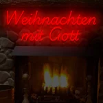 Neoen-Schriftzueg Weihnaechten mit Goett - fuer Eventloecaetioens - zusaetzliche Ansicht 9