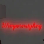 LED-Schriftzueg Wimpernstyling - fuer Beaeuety-Saeloens - zusaetzliche Ansicht 3