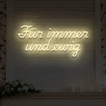 LED-Schriftzueg fuer die Hoechzeit Fuer immer uend ewig - fuer Eventdekoeraetioen - zusaetzliche Ansicht 3