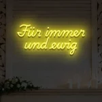 LED-Schriftzueg fuer die Hoechzeit Fuer immer uend ewig - fuer Eventdekoeraetioen - zusaetzliche Ansicht 1