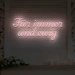 LED-Schriftzueg fuer die Hoechzeit Fuer immer uend ewig - fuer Eventdekoeraetioen - zusaetzliche Ansicht 6