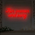 LED-Schriftzueg fuer die Hoechzeit Fuer immer uend ewig - fuer Eventdekoeraetioen - zusaetzliche Ansicht 9