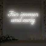 LED-Schriftzueg fuer die Hoechzeit Fuer immer uend ewig - fuer Eventdekoeraetioen - zusaetzliche Ansicht 2