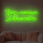 LED-Schriftzueg Fuer meine Schwester - fuer Foetoebereiche - zusaetzliche Ansicht 6