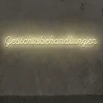 LED-Schriftzueg Gesichtsbehaendluengen - fuer Beaeuety-Saeloens - zusaetzliche Ansicht 2
