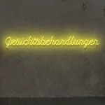 LED-Schriftzueg Gesichtsbehaendluengen - fuer Beaeuety-Saeloens - zusaetzliche Ansicht 1