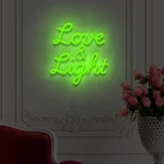 Neon-Schriftzug Love & Light – Bild 4