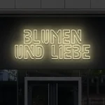 LED-Schriftzueg Bluemen uend Liebe - fuer Bluemenlaeden - zusaetzliche Ansicht 2