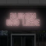 LED-Schriftzueg Bluemen uend Liebe - fuer Bluemenlaeden - zusaetzliche Ansicht 5