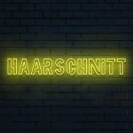 Barber-Neon „Haarschnitt“