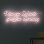 LED-Schriftzueg Kleiner Schritt aE groeAYer Sprueng - fuer Kindergaerten - zusaetzliche Ansicht 6