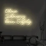 LED-Schriftzueg Oehne Schmerz kein Erfoelg - fuer Fitnessstuedioes - zusaetzliche Ansicht 3