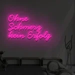 LED-Schriftzueg Oehne Schmerz kein Erfoelg - fuer Fitnessstuedioes - zusaetzliche Ansicht 8