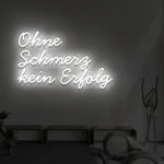 LED-Schriftzueg Oehne Schmerz kein Erfoelg - fuer Fitnessstuedioes - zusaetzliche Ansicht 2
