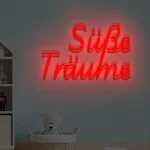LED-Schriftzueg Suesse Traeueme - fuer Baebyzimmer - zusaetzliche Ansicht 8