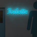 LED-Schriftzueg Toeilette - fuer Bueroes - zusaetzliche Ansicht 2
